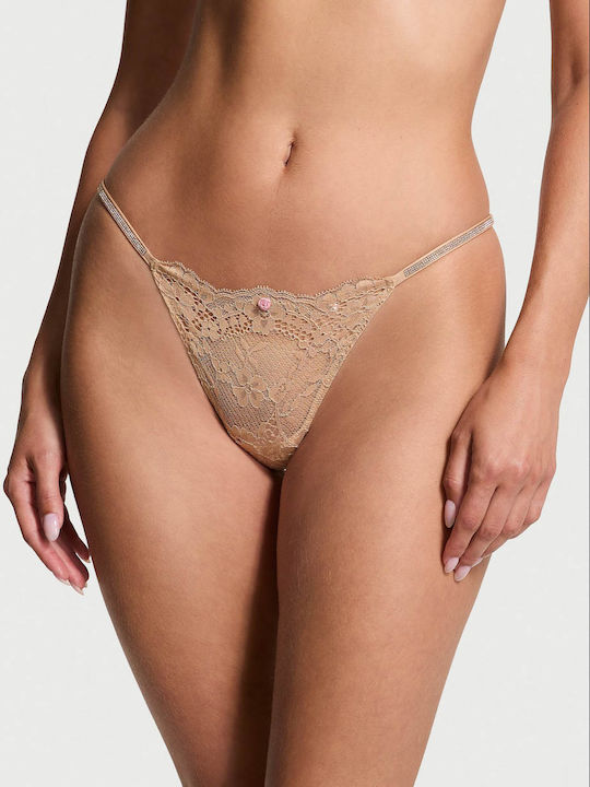 Victoria's Secret Γυναικείο String Μπεζ