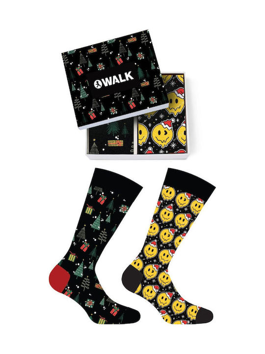 Walk Gift Weihnachtssocken Black 2Pack