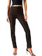 Damen Stoff Hose Leopard Leopard