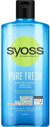 Мицеларен Шампоан Syoss Pure Fresh 440 Ml