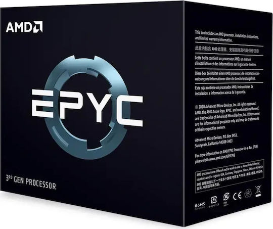 AMD Epyc 7543P 2.8GHz Επεξεργαστής 32 Πυρήνων για Socket SP3 σε Κουτί