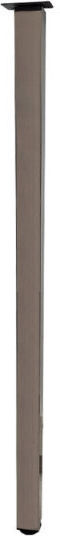 Marmouris Marmouris Stainless Steel Furniture Leg Suitable for Table Coffee Table Office 110cm Silver
