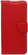 Книга Кожа / Силикон / Изкуствена кожа Червен (Xiaomi Mi 11i)
