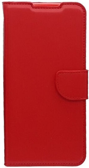 Книга Кожа / Силикон / Изкуствена кожа Червен (Xiaomi Mi 11i)