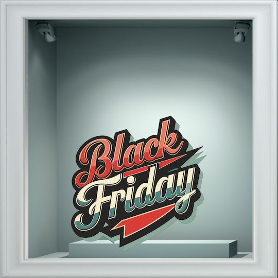 Αυτοκόλλητο Εκπτώσεων - Black Friday 112 - 50cm X 50cm