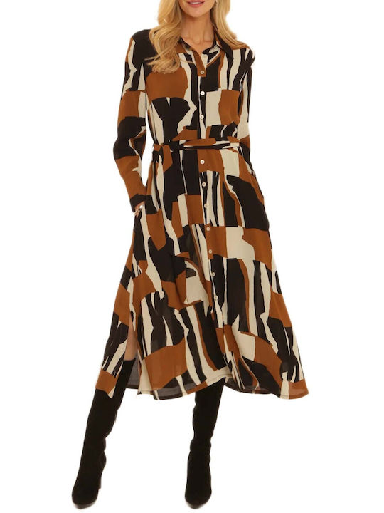 Pomodoro Business Dress Multicolour