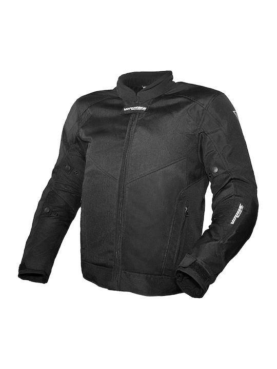 Virage Ventus Sommer Herren Motorradjacke Schwarz