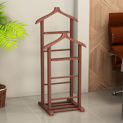 Megapap Beta Ii Κρεμάστρα Δαπέδου από Ξύλο Καφέ 48x35x120cm