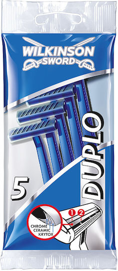 Wilkinson Sword Duplo Бръсначки за еднократна употреба с 2 остриета 5бр
