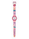 Analog Kinderuhr Rosa Mit Gummi Armband
