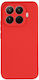 Umschlag Rückseite Silikon Rot (Xiaomi 15T Pro)