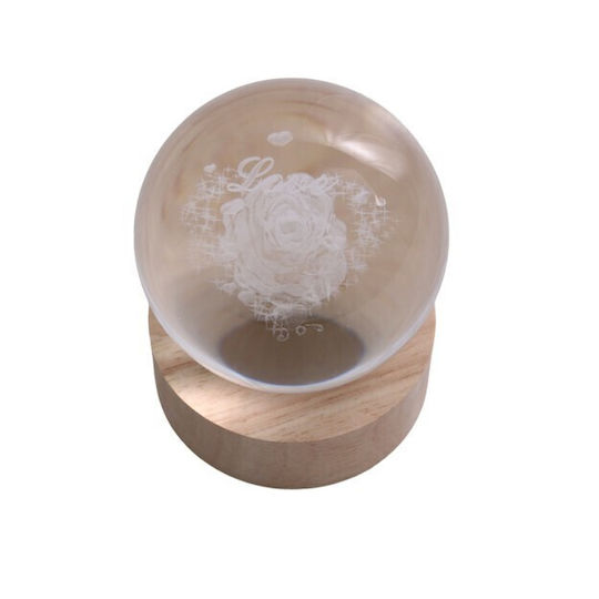 Lamp Sphere Rose Design
