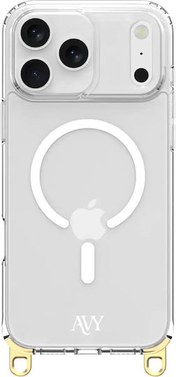 Θήκη Iphone 17 Pro Max Avy Case Cord Hooks Διάφανη Σκληρή Υποδοχές Λουράκι & Magsafe Transparent 8719246496899