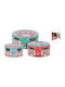 JK Home Decoration Weihnachtlich Container Metallisch L20xB6cm.