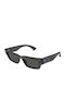 Gucci Unisex Ochelari de soare cu Gri Cadru și Negru Lentilă GG1838S 011