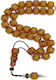 Roloi Komboloi Graven Mastic Worry Beads with 33 Beads Yellow 38cm