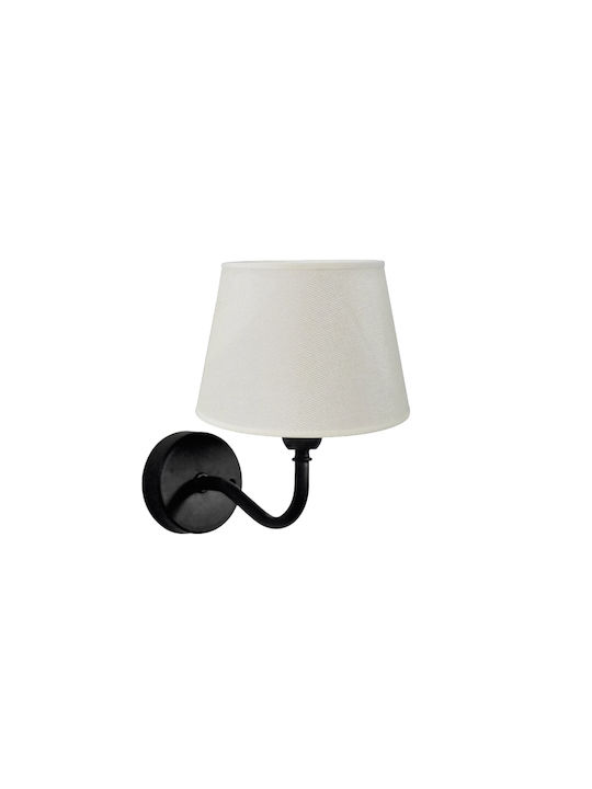 Heronia Lamp Wall with Socket E27 White 23x20x23cm