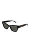 Gucci Unisex Sunglasses With Black Horn-Rimmed Frame And Grey Lens GG1982S 001