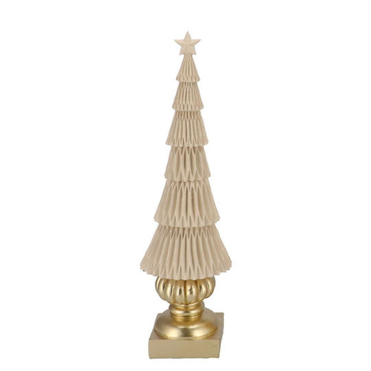 Brad De Crăciun De Masă Bej – 36cm 312.001.0114.18