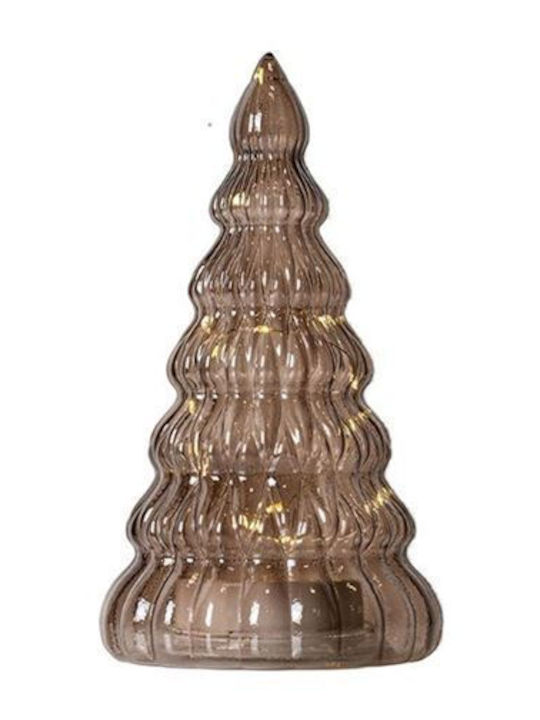 Arbore Decorativ De Crăciun Din Sticlă Cu Lumină LED Lucy Sirius 23.5cm