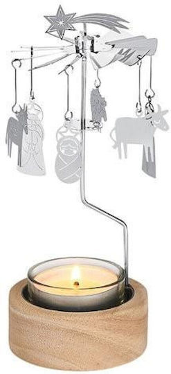 Moses Christmas Glass Candle 17x9cm