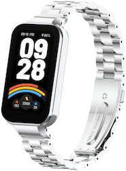 Μεταλλικό Λουράκι Ρολογιού Τρεις Χάντρες Redmi Band 3 Xiaomi Smart Band 9 Active Silver Μεταλλικό Λουράκι Ρολογιού Τρεις Χάντρες Redmi Band 3 Xiaomi Smart Band 9 Active Silver