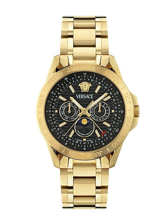 Versace V-galaxy Moonphase Ανδρικό Ρολόι 43mm Μ...