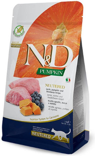 Farmina Dry Food Grain-Free for Adult Sterilized Cats with Lamb 1.5kg