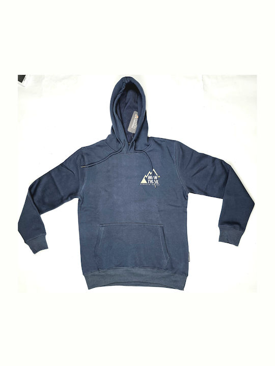 Sweatshirt with Hood Blue