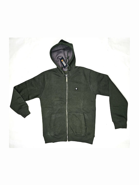 Magnetic North Sweatshirt with Hood Deep Forest