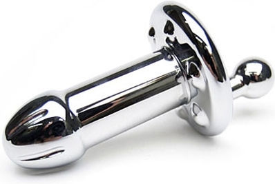 Black Label Realistisches Dildo Silber