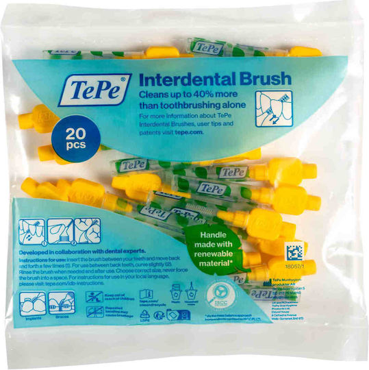 TePe Interdental Brushes 0.7mm Yellow 20pcs
