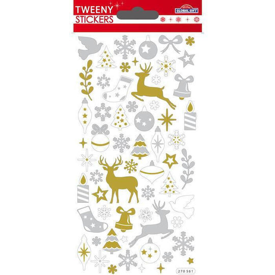 Tweeny Christmas Stickers 9x17.5cm 270561
