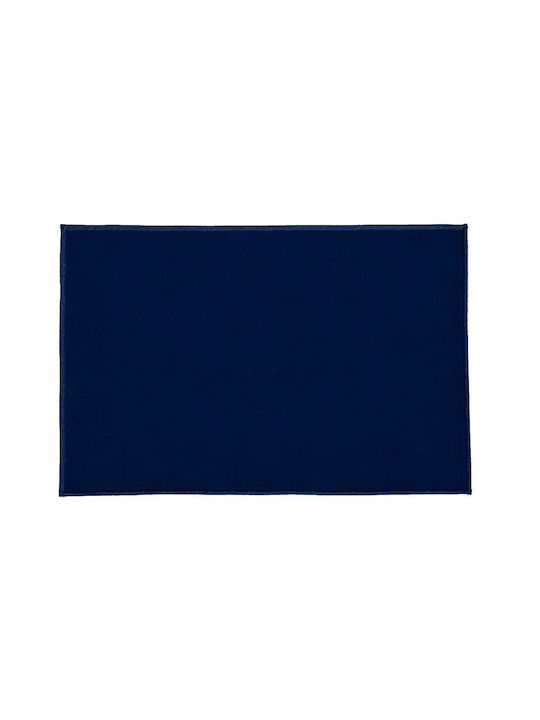 Kleine Wolke Πατάκι Μπάνιου Velvet 9218750433 Μπλε 50x60εκ.