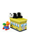 Relaxdays Children's Storage Box made of Fabric Yellow 27x40x25cm 1pcs