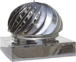 Kymasol Krone für Kaminrohr Inox Drehbar Quadratischer Basis Dicke 0,40mm Abmessungen 50×50cm