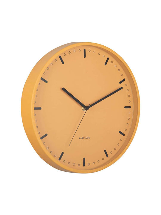 Karlsson Cool Antikes Wanduhr Metallisch Gelb Ø30cm
