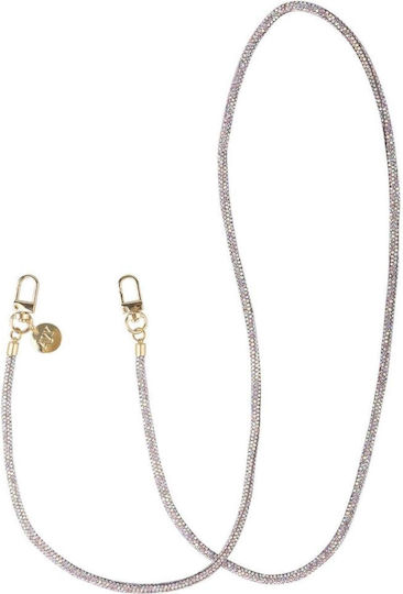Neck Strap Avy Chain Crossbody Strap Detachable Mobile Phone Cases Smartphones Silver Spark 8719246497544