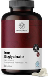 Healthy World Fier Chelat Bisglicinat 40mg 240 Comprimate Healthy World Fier Chelat Bisglicinat 40mg 240 Comprimate