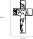 Metallic Cross Depiction of Christ S35cm-x25cm