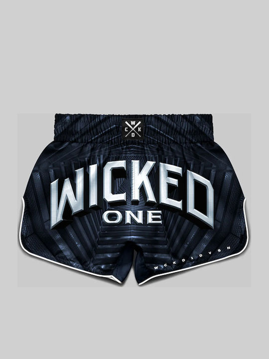 Wicked1 Men's Kick/Thai Boxing Shorts Blue