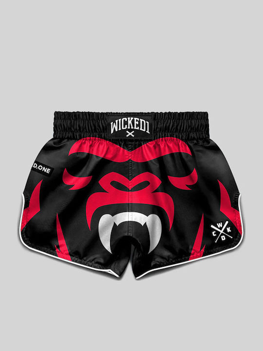 Wicked1 Men's Kick/Thai Boxing Shorts Black