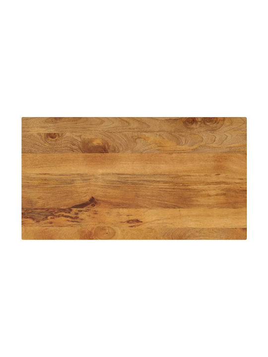 vidaXL Rechteckig Tischoberfläche aus Massivholz in Braun Farbe 110x60x2.5cm 371601 1Stück