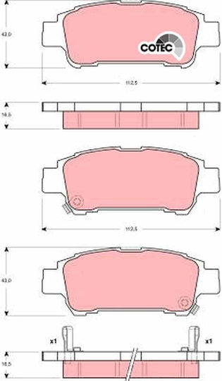 Trw Gdb3249 Brake Pad Set Disc Brake