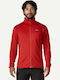 Men's Fleece Cardigan Amanita Red