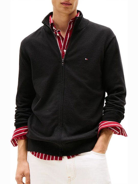 Tommy Hilfiger Ανδρική Ζακέτα Πλεκτή Μαύρη