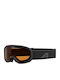 Alpina Piney 2.0 Ski & Snowboard Goggles Kids Black with Lens in Black Color