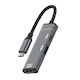USB-A / USB-C Stație de andocare cu 4K PD Ethernet Gri (EDA008423601A)