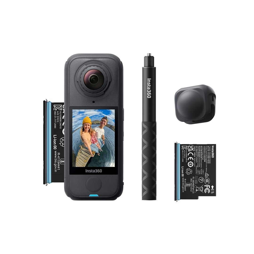 Insta360 X4 Air Action Camera 8K Λήψης 360° Υποβρύχια Starter Bundle με Οθόνη Αφής 2.5