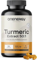 OnEnergy Kurkuma 500mg 180 Kapseln Kurkuma